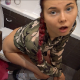 Sarah takes a shit while sitting on a toilet wearing a camouflage shirt. Scene is shown from a second angle from behind her ass for view of poop action. She wipes her ass and shows us the dirty TP. 720P HD. Over 10 minutes.